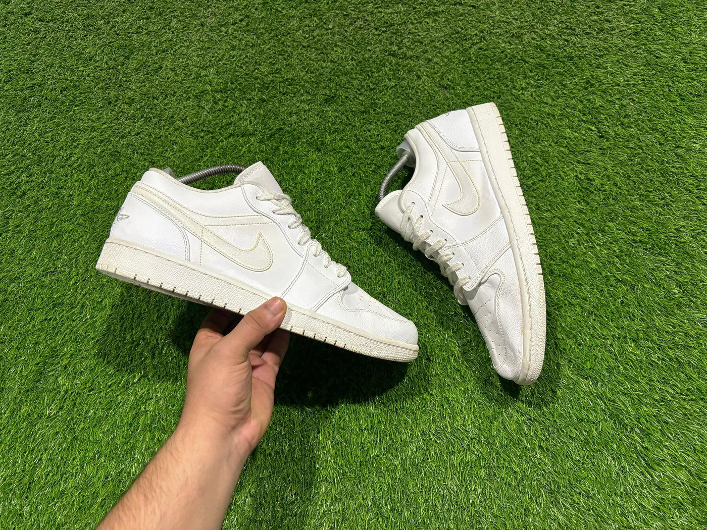 Nike Air Jordan 1 Low Triple White Mens Original&nbsp;